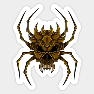 Skull Spider Sticker